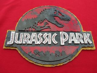 Jurassic Park 3d Art Sign Fossil Dinosaur Distressed Version Movie Dvd Dino