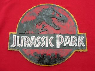 JURASSIC PARK 3D ART sign Fossil Dinosaur DISTRESSED version movie dvd Dino 2