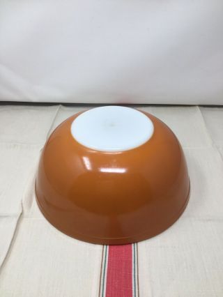 Vintage Pyrex Orange 4 Qt.  Mixing Bowl 404 Made In U.  S.  A.