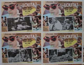 James Mason Sue Lyon Lolita Mexican lobby card set Stanley Kubrick 2