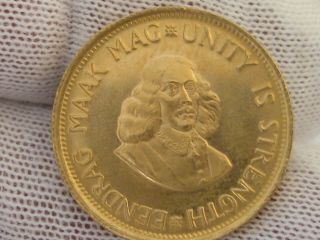 South Africa Gold 2 Rand Coin, .  2354 Oz.  Agw 1978,  Only 2 Left