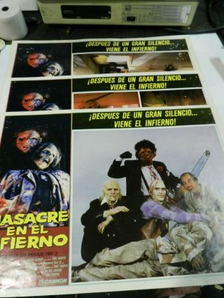 3 Types Texas Chainsaw Massacre 2 - 1986 Breakfast Club Posters Mexico Spanish