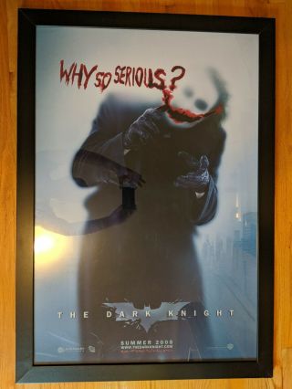 The Dark Knight Rises 27x40 " Why So Serious Batman Joker Movie Poster