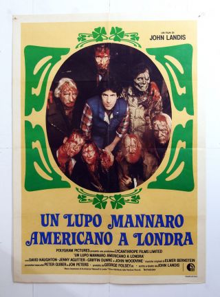 Italian 2sh Poster - An American Werewolf In London - John Landis - Horror - D48 - 5