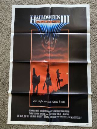 1982 Halloween Iii: Season Of The Witch 27x41 Movie Poster John Carpenter Orig