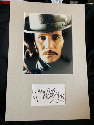Gary Oldman/ Dracula Autographed,  Matted 8x10 Photo With