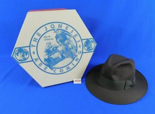 Indiana Jones And The Last Crusade 1989 Video Promo Stetson Fedora Hat 7 1/4