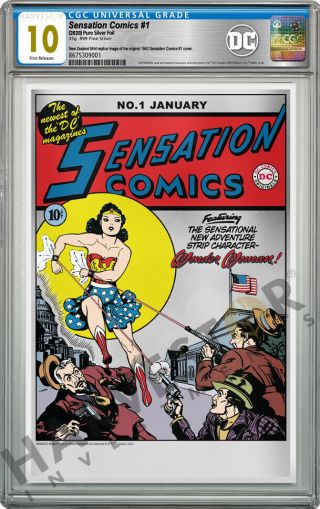 2020 Dc Comics - Sensation Comics 1 - Premium Silver Foil - Cgc 10 Gem