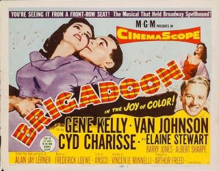 Brigadoon - Title Lobby Card (1954) - Gene Kelly,  Van Johnson,  Cyd Charisse -