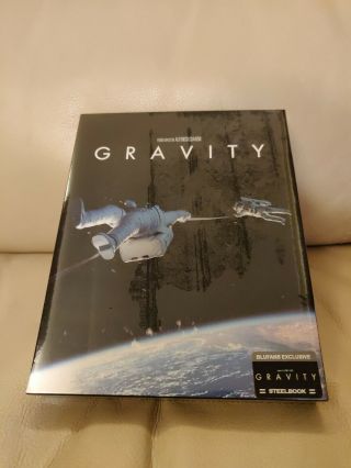 Gravity Blufans Exclusive Blu - Ray Steelbook,  Sealed/read,  Fullslip Version