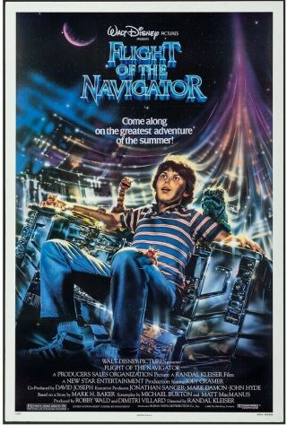 Flight Of The Navigator Movie Poster 1989 Disney Hollywood Posters