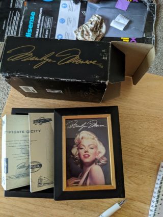 Marilyn Monroe Limited Edition Fossil Watch In Wooden Box 1995 Unworn,  Read