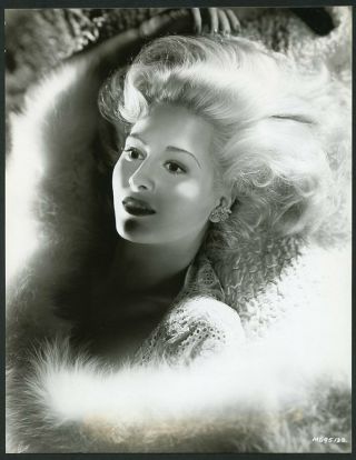 Marilyn Maxwell In Stylish Portrait Vintage 1943 Mgm Dblwt Photo
