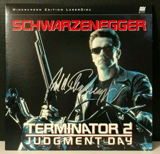 Terminator 2: Judgment Day Laserdisc Signed By Arnold Schwarzenegger
