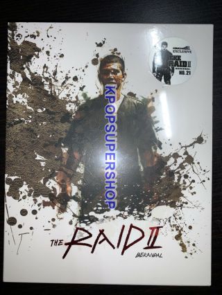 The Raid Ii Berandal Blu Ray Full Slip Steelbook White Ver Kimchi Dvd