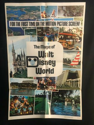 The Magic Of Walt Disney 1972 One Sheet Movie Poster Mickey Mouse Donald Duck
