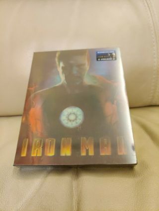 Iron Man Blufans Blu - Ray Steelbook,  Lenticular Version,  New/sealed 0652/3000