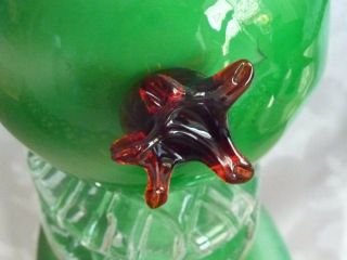 VINTAGE HAND CRAFTED MURANO GLASS 2 MELONS FIGURINES ITALY C 1950 ' S 3