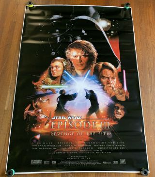 Star Wars Episode Iii Revenge Of The Sith Movie Theatre Banner/bus Shelter
