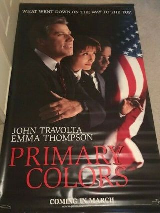 L@@k Primary Colors 48 " X 72 " Vinyl Movie Banner John Travolta