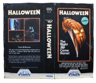 John Carpenters Halloween 1978 Media Vhs Poster Michael Myers Blanket 5 Ft