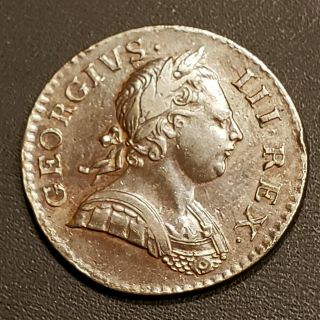1771 Great Britain George Iii 1/2 Penny Km - 601 Coin