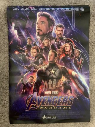 Avengers: Endgame Theatrical Double Sided One Sheet 27x40 Movie Poster