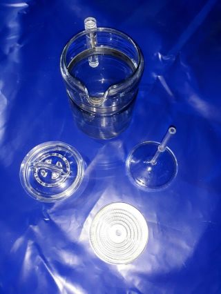 Vintage Pyrex Flameware Glass Coffee Pot 9 Cup Percolator 7826 - B
