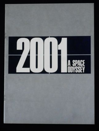 2001: A Space Odyssey 1968 Stanley Kubrick Science Fiction Rare Program