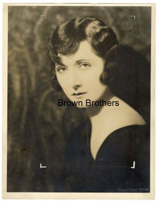 1920s Hollywood Mae Busch Oversized Dbw Photo Blind Stamp Edward Thayer Monroe