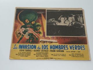 Invasion Of The Saucer Men (1957) Mexican Lobby Card Terrell Castillo Gorshin