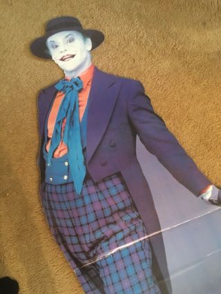 Joker/1989 Authentic Dc Comics Lifesize Cardboard Movie Display Jack Nicholson