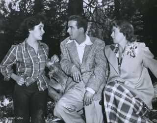 Elizabeth Taylor,  Montgomery Clift,  Shelley Winters On Location Lake Tahoe 1951