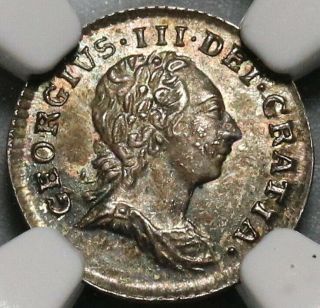 1786 Ngc Ms 63 George Iii Penny Great Britain Silver Coin (19121901c)