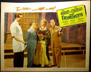 Abbott And Costello Meet Frankenstein Rr 1956 Lobby Card