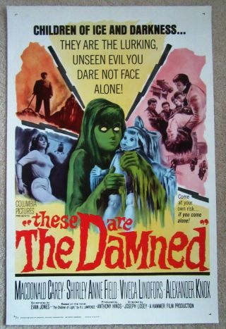 These Are The Damned 1964 1sht Movie Poster Linen Ex