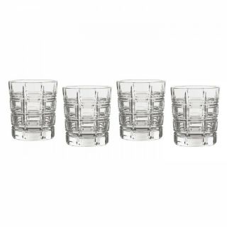 Sparkling 4 Waterford Marquis Crosby Double Old Fashioned Dof Glasses Tumblers