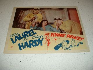 The Flying Deuces - Laurel And Hardy - R49 Lobby Card