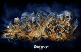 Friday The 13th Scream Factory Set Of 2 Lithograph Posters Blu Ray