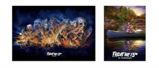 Friday The 13th Scream Factory Lithograph / Poster Set Buttons - Rare