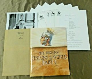 Mel Brooks History Of The World Part 1 Movie Press Kit Folder Booklets 17 Photos
