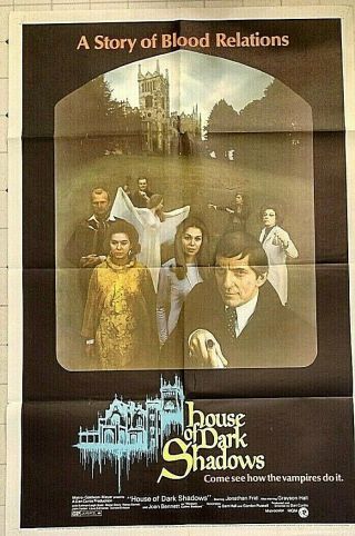 House Of Dark Shadows Movie Poster/1970/jonathan Frid/one Sheet