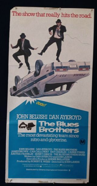 The Blues Brothers - John Belushi 1980 Australian Day Bill Movie Poster