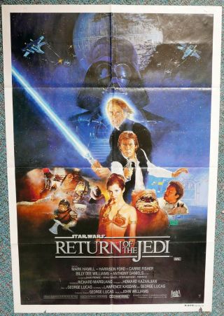 Star Wars Return Of The Jedi 1983 Australian One Sheet Movie Poster