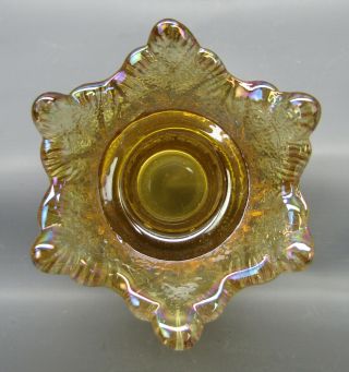 Modern Fenton TWO - WAY VOTIVE Autumn Gold Carnival Glass Candle Holder 7329 3