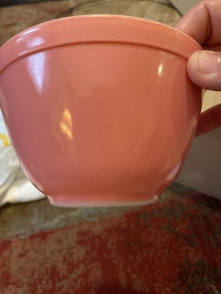 Vintage 1 1/2 Pint Pyrex Pink Mixing Bowl Stackable 401 Mid Century Pyrex Euc