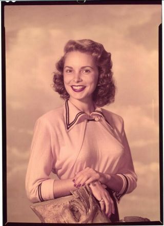 Janet Leigh Rko Studio Portrait 1951 5x7 Transparency With Snipe