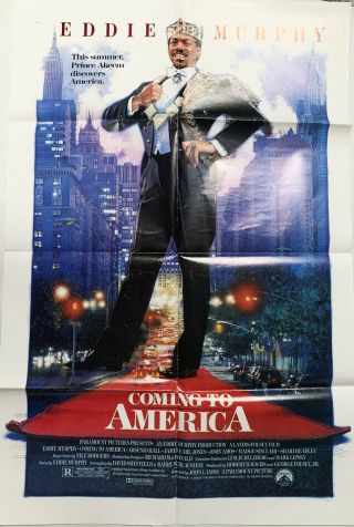 Coming To America 1sh 1988 Movie Poster Eddie Murphy