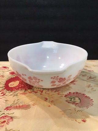 Vintage Pyrex 443 Pink Gooseberry Cinderella Mixing Nesting Bowl - 2 1/2 qt 2