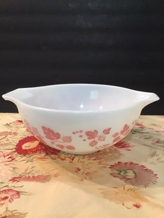 Vintage Pyrex 443 Pink Gooseberry Cinderella Mixing Nesting Bowl - 2 1/2 qt 3